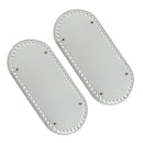 2x Rivet PU Bag Pad Shaper Base Bottom Insert for Hand-woven DIY Bag Purse