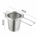 1pc Stainless Steel Tea Infuser Filter Long Handle Folding Tea Strainer Reu