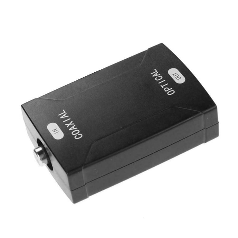 Toslink Optical Digital to Analog Audio Converter Fiber Coaxial Signal to RCA