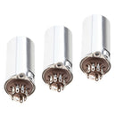 3 Pieces 9Pin Vacuum Tube Socket With 40mm Cap For 12AX7 ECC82 E88CC 6n1
