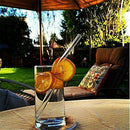 4pcs Reusable Clear Glass Water Drinking Straws and 1 Brush Party Supplies ME
