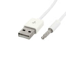 2 Pcs. Car Radio Adapter 3.5mm Jack (AUX) Audio To USB Socket 2.0 - White