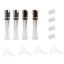 4pcs 8ml Acrylic Empty Lip Gloss Tube Lip Balm Bottle Containers DIY Set
