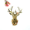 deer head iron on patches heat transfer pyrography for diy clothing decor  JR