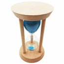 Blue hourglass wooden frame -15 minutes