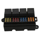 12 Way Blade Fuse Holder Box with Spade Terminals and Fuse 4PCS 4Pin 12V 40 F8T2