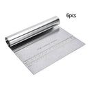 6PCS Stainless Steel Smoother Edge Cake Scraper Kitchen Flour Pastry tool EGJ