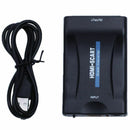 HDMI To SCART Adapter 1080p Video Audio Converter Scaler Smartphone STB DVD G4C2