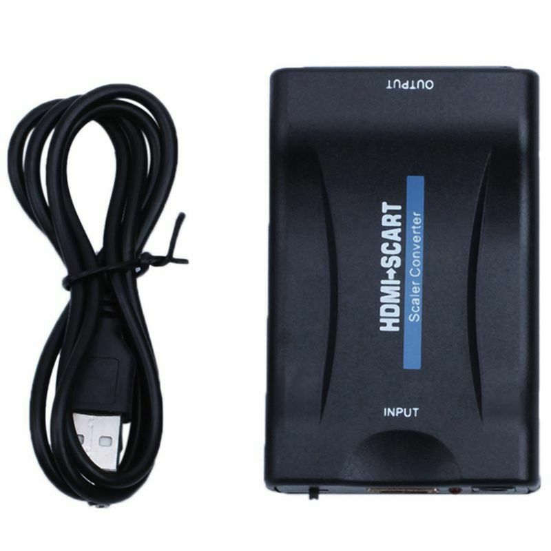 HDMI To SCART Adapter 1080p Video Audio Converter Scaler Smartphone STB DVD G4C2