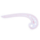 11.8" Long Comma Shaped Plastic Transparent French Curve Ruler Spl`US