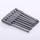 8pcs 75mm Magnetic Long Hex Cross Head Screwdriver Bits Electric Screwdrive