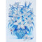5D DIY Special Shaped Diamond Painting Blue Flowers Cross Stitch Embroidery