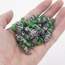 Retro Chinese Exquisite Green Malay jade Pendant Green Dragon Charm Jewelry USA