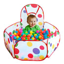 Baby Children Kids Outdoor Indoor Playing House Tent Pool+25pcs Ocean Balls