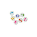 100pcs Colorful English Letters Alphabet Acrylic Beads For DIY Jewelry Making FT