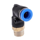 5pcs Pneumatic 8mm to 1/4" PT Male Thread 90 Degree Elbow Pipe Quick Fittin Y8X3