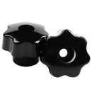 5 pieces Black star grip knobs, female thread diameter 8mm, head diameter 4 Z2A5