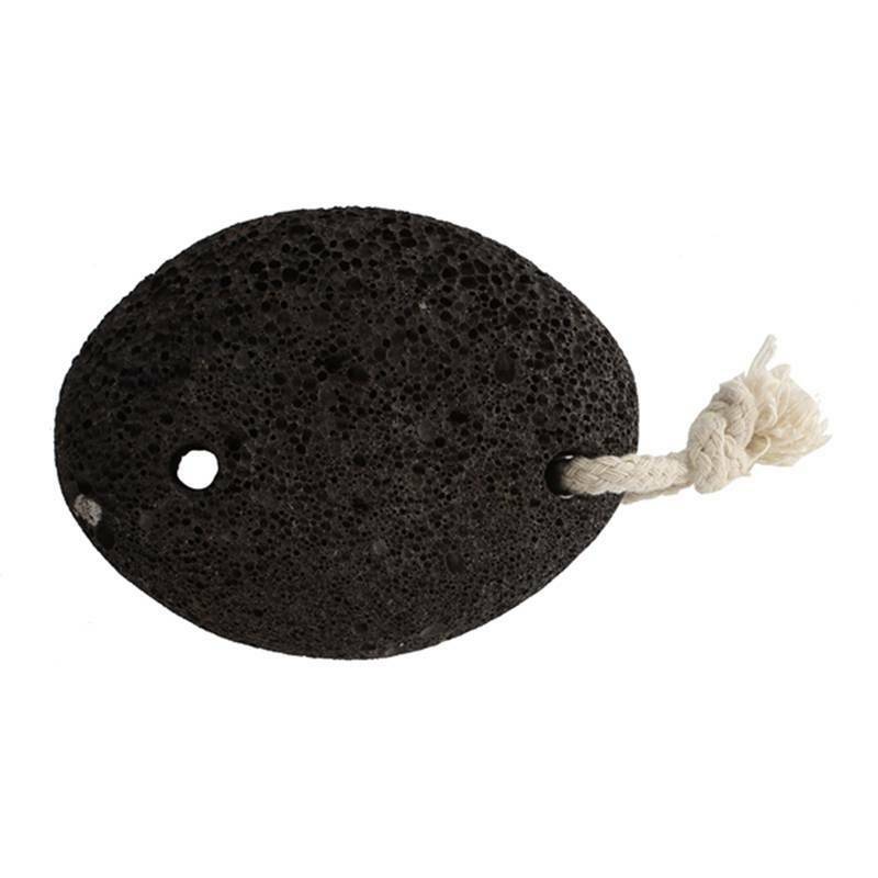 Natural Paddle Cushion Massage Brush Earth Lava Pumice Stone Remove Dead Sk J3Z5