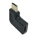 USB 3.1 Type C Female to 90 Degree Angle Male Adapter Plug