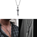 Fashion Alloy Spearhead Pendant Punk Necklace Chain Men Woman Choker JewelryFT