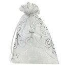 100pcs 4x6 Inches Drawstrings Organza Gift Candy Bags Wedding Favors Bags (