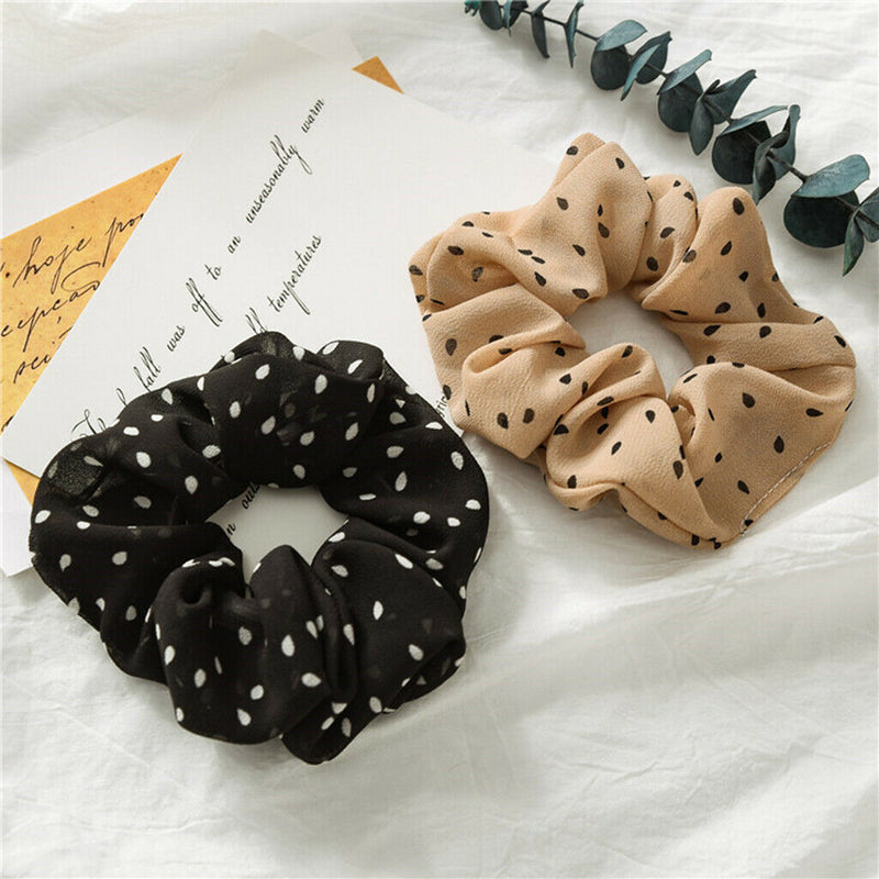 21x Fashion Womens Dot Scrunchies Stretchy Hair Rope  Hair Accessories