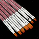 Pro Lots 7Pcs Nail Art UV Gel DIY Pen Kit Liner Painting Drawing Brushes Set
