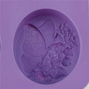 four soap mold butterfly cute flower DIY handmade soap silicone mold new lj