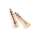 2Pcs 6.5mm Male to 3.5mm Female Jack Plug Headphone Audio Adapter Converte Bj