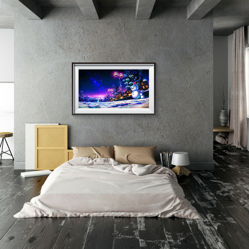 Picture Puzzles 1000 Pieces Snowman Assembling Puzzles Toys Holiday Gift