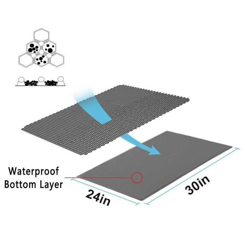 Cat Litter Mat Litter Trapper Large Size 11.82 Inch X 11.82 Inch, Honeycomb