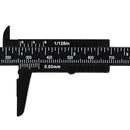 2pcs Plastic Precise Vernier Scale Caliper Metric/ Imperial, 0-3inch/0-80mm T5A4