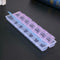 2Row 14Grid Portable Medicine Box Holder Storage Container Pill Case A