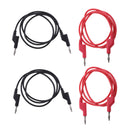 4pcs 4mm Stackable Banana Plug Wire Soft Silicone
