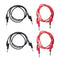 4pcs 4mm Stackable Banana Plug Wire Soft Silicone