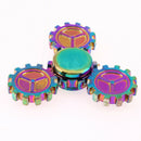 Colorful Tri-Fidget Alloy Big Gear EDC Hand Spinner Anti Stress Reliever
