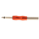 1x 1/4'' Mono Jack Audio Adapter Connector for Headphone Mixer Amplifier Red