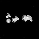 Lot 500 Bullet Style Clear Rubber Earring Back Stopper Ear Nuts Findings 4 x 4mm