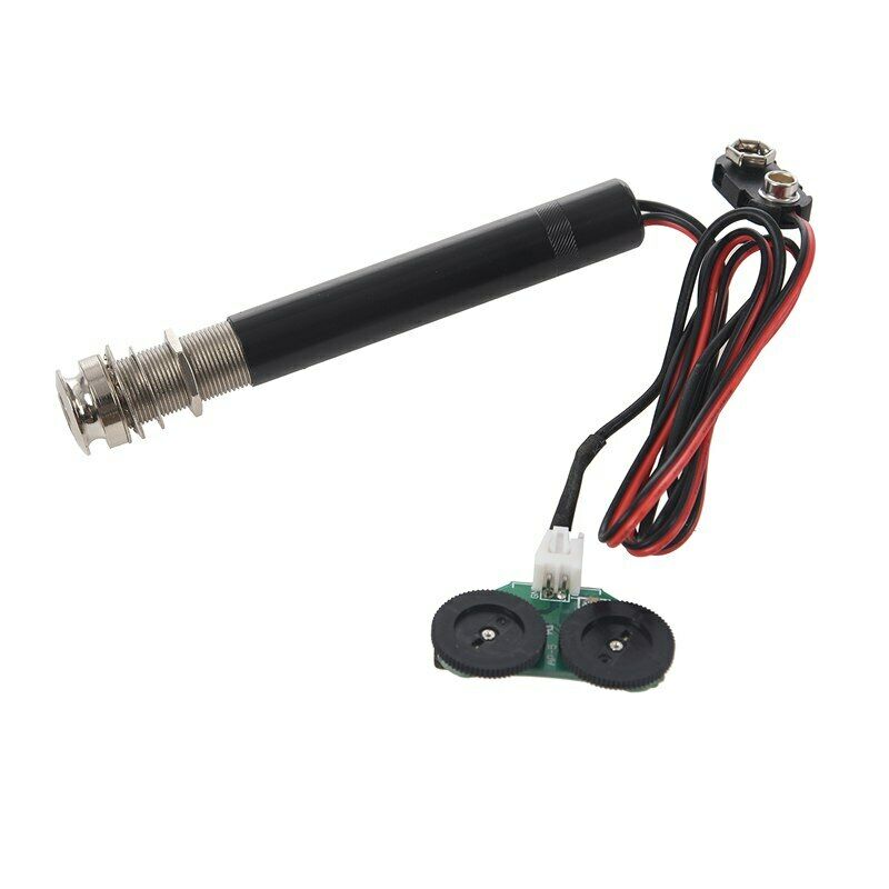 Active Endpin Jack Preamp Piezo Pickup Mounting Base Kit For Acoustic Guita