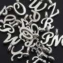 52Pcs DIY Letters Charm Pendant Jewelry Finding for Bracelet Necklace Making,