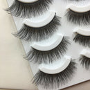5Pairs Handmade False Eyelashes Makeup Long Thick Eye Lashes Extensions Nautral.