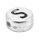 500Mixed Alphabet/Letter Acrylic Spacer Bead 7mm B09882