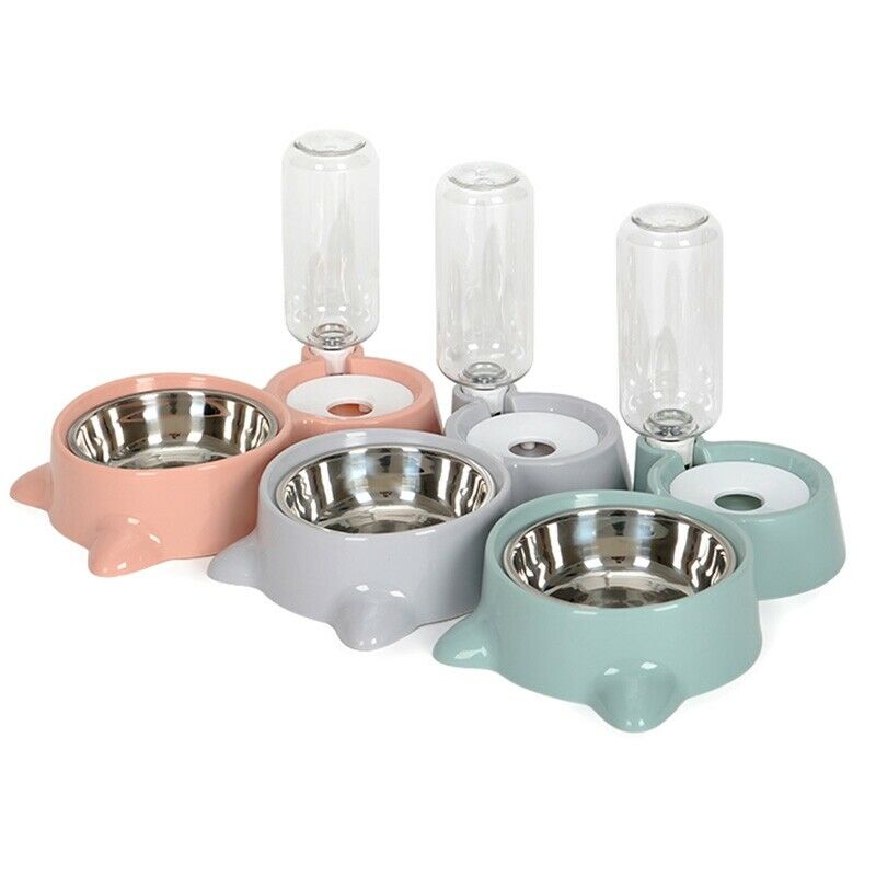 Cat Bowl Dog Water Feeder Bowl Cat Kitten Drinking Fountain Food Dish Pet B