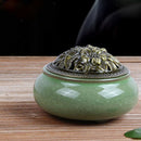 120pcs Natural Green Tea Incense Home Fragrance Spiral Coils Air Refreshing