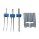 3 X Twin Double Needle Sewing Machine Needles Pins W/ 1 pcs Groove Pintuck Foot