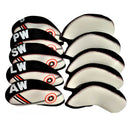 10pcs Premium Golf Iron Putter Covers Headcover with Number 4-9, AW,SW,PW,LW  13