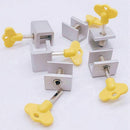 6 Pieces Adjustable Sliding Window Locks Stops Aluminum Alloy Door Frame Se K4H9