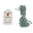 50Pcs Santa Kraft Paper Christmas Hanging Label Price Hang Tags Cards M&OBX