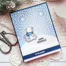 2pcs DIY Color Bear Stamp Stencil Cutting Die Christmas Silicone Seal (C) A