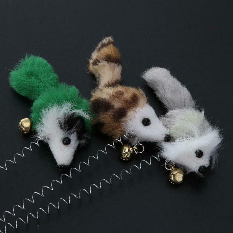 3Pcs False Mouse Pet Cat Toys Mini Funny Playing Toys For Cats Bottom Sucke